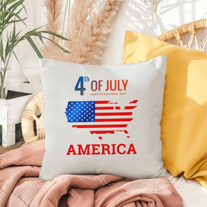 July 4th in America Patriotic Indoor-Outdoor Pillow - Mallard Moon Gift Shop