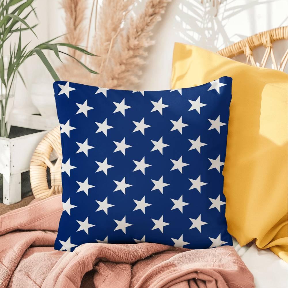 American Flag Stars and Stripes Patriotic Indoor-Outdoor Pillow - Mallard Moon Gift Shop