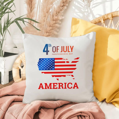 Fourth of July in America Comfy Indoor-Outdoor Pillow - Mallard Moon Gift Shop