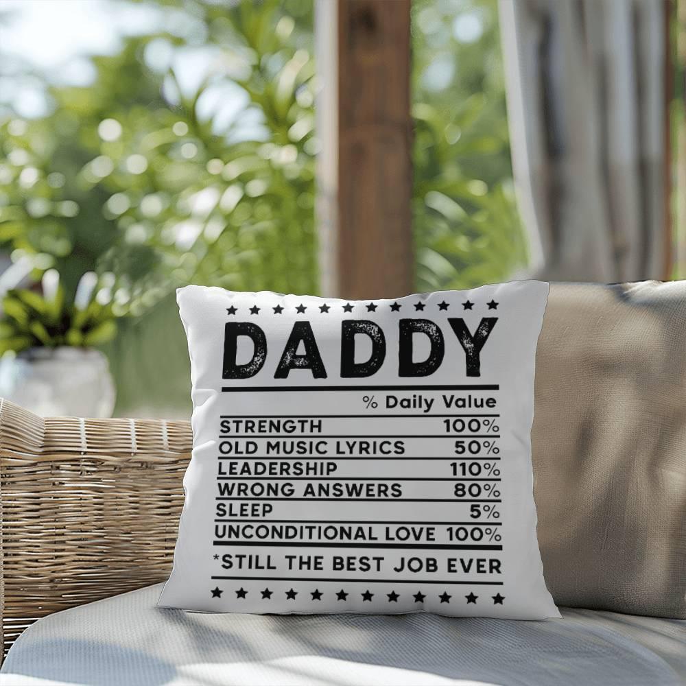 Daddy Recipe Comfy Indoor-Outdoor Pillow - Mallard Moon Gift Shop