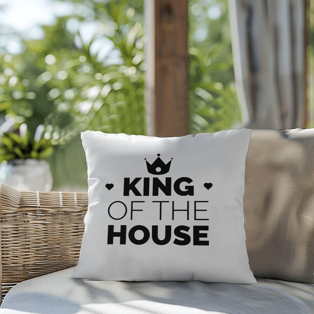 Dad King of the House Indoor Outdoor Pillow - Mallard Moon Gift Shop