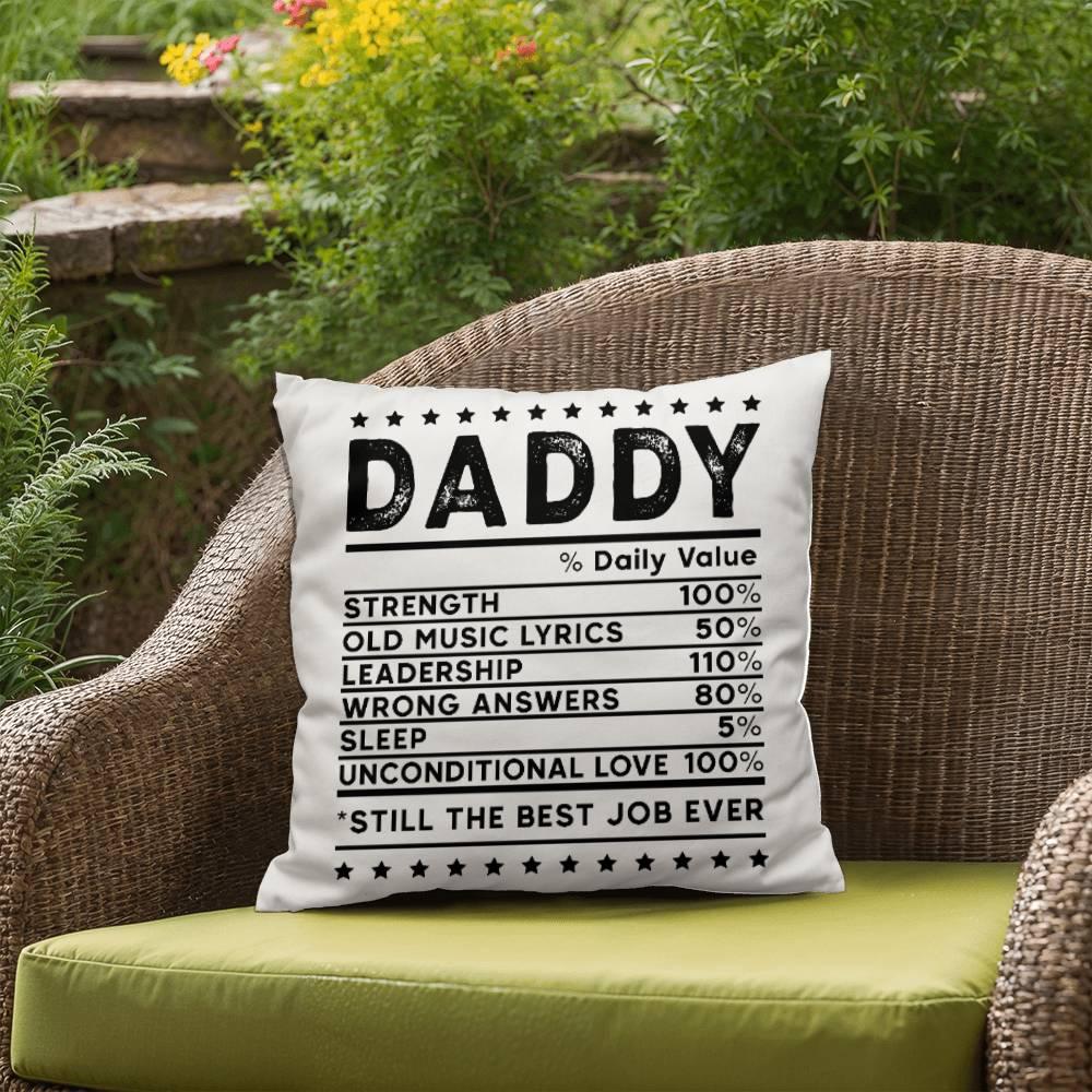 Daddy Recipe Comfy Indoor-Outdoor Pillow - Mallard Moon Gift Shop
