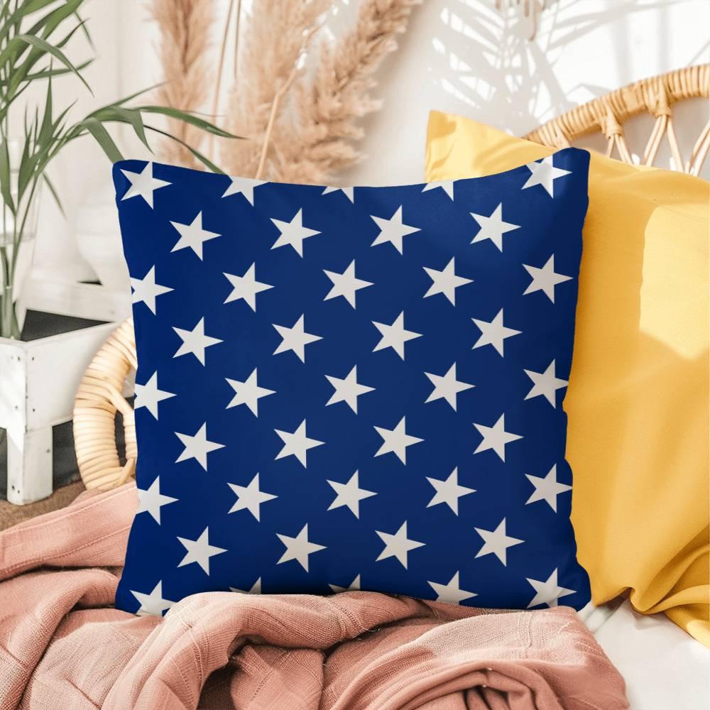 American Flag Stars and Stripes Patriotic Indoor-Outdoor Pillow - Mallard Moon Gift Shop