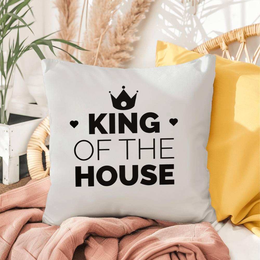 Dad King of the House Indoor Outdoor Pillow - Mallard Moon Gift Shop