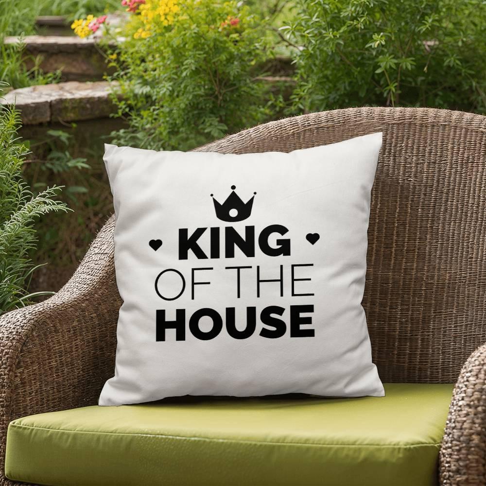 Dad King of the House Indoor Outdoor Pillow - Mallard Moon Gift Shop