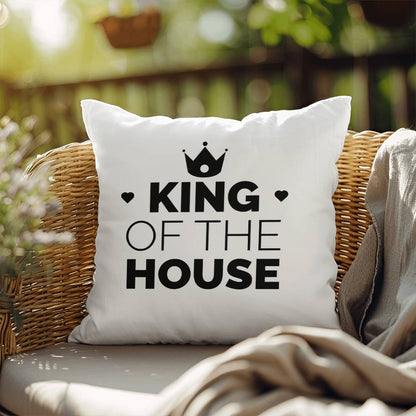 Dad King of the House Indoor Outdoor Pillow - Mallard Moon Gift Shop