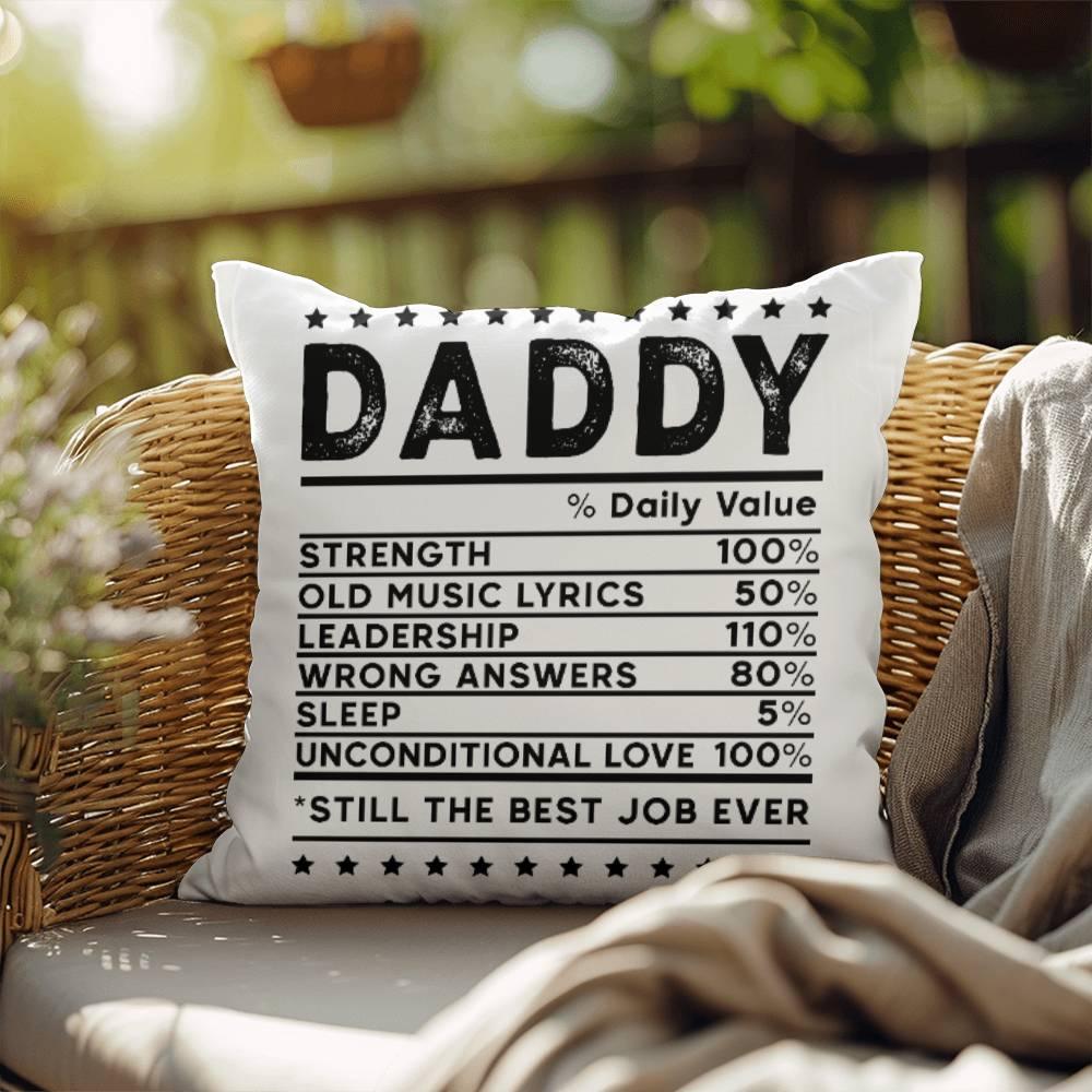 Daddy Recipe Comfy Indoor-Outdoor Pillow - Mallard Moon Gift Shop