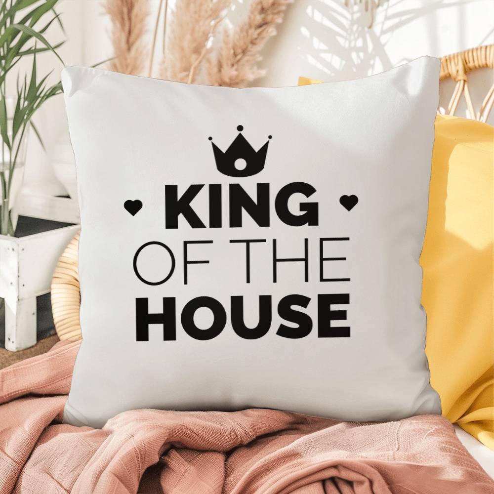 Dad King of the House Indoor Outdoor Pillow - Mallard Moon Gift Shop