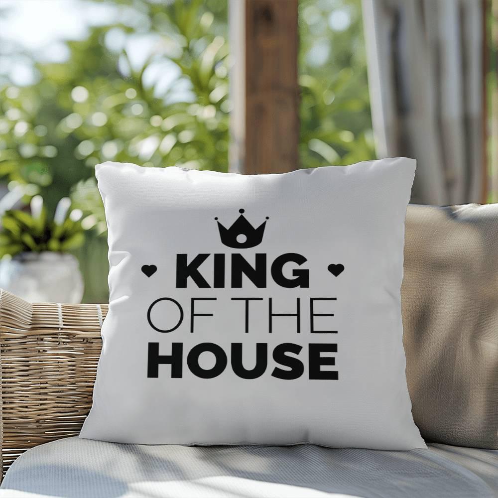 Dad King of the House Indoor Outdoor Pillow - Mallard Moon Gift Shop