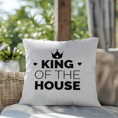 Dad King of the House Indoor Outdoor Pillow - Mallard Moon Gift Shop