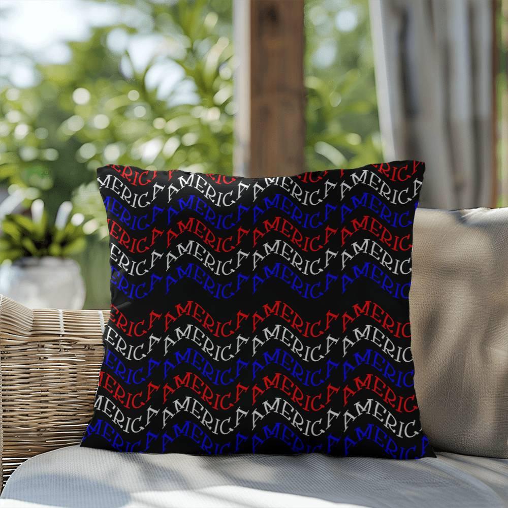 America Patriotic Home Decor Indoor-Outdoor Polyester Printed Pillow - Mallard Moon Gift Shop