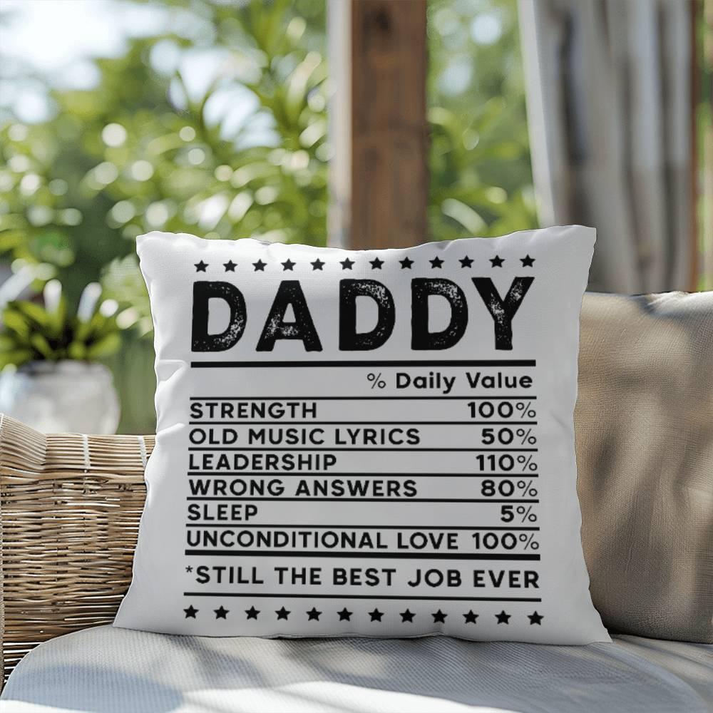 Daddy Recipe Comfy Indoor-Outdoor Pillow - Mallard Moon Gift Shop