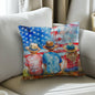 Summertime Kids American Flag Patriotic Pillow Cover - Mallard Moon Gift Shop