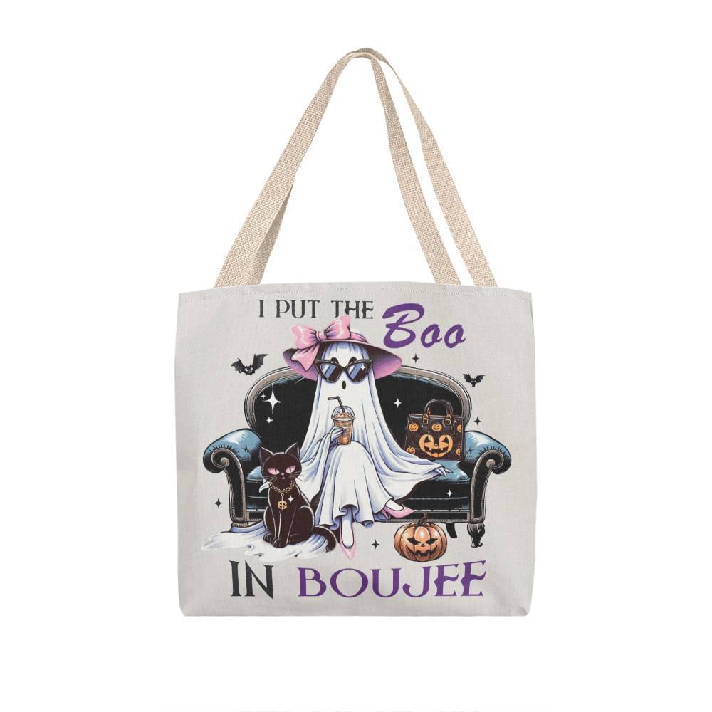 Halloween Tote Bag - I Put the Boo in the Boujee - Mallard Moon Gift Shop