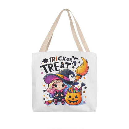 Trick or Treat Little Witch Halloween Tote Bag - Mallard Moon Gift Shop