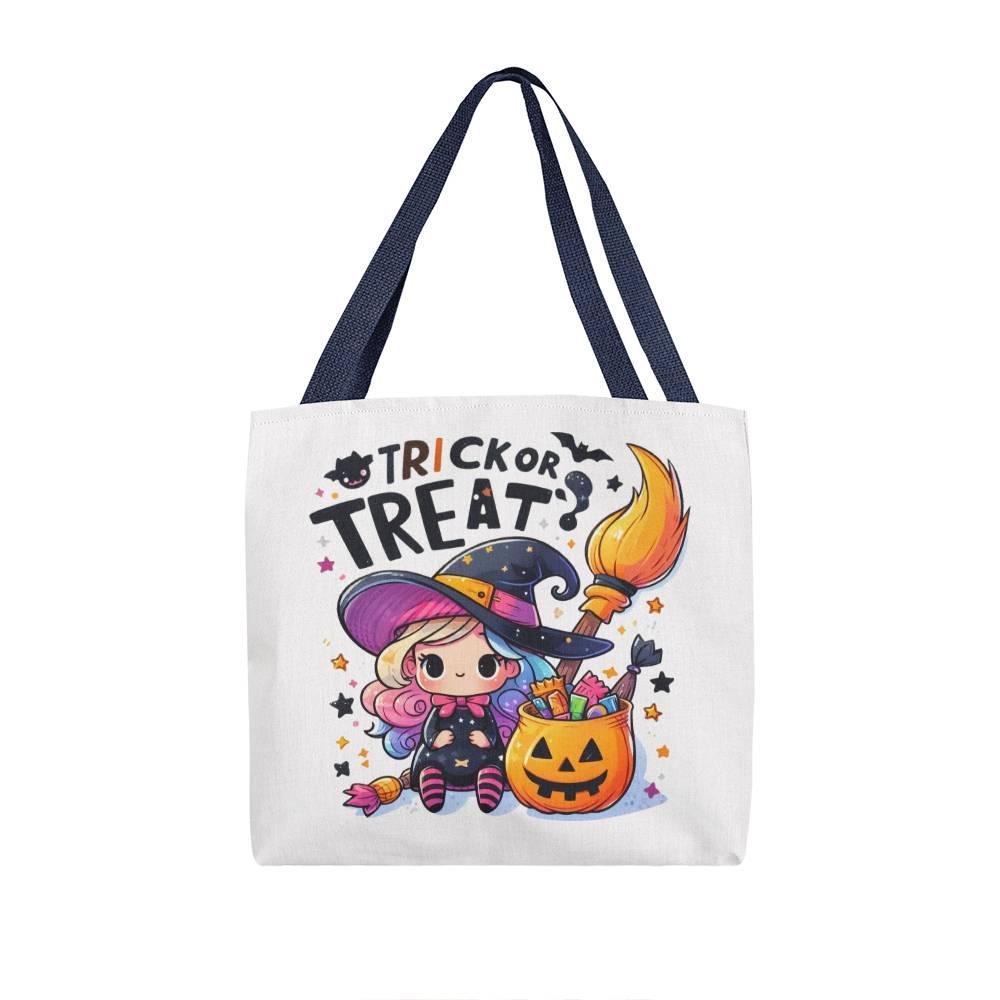 Trick or Treat Little Witch Halloween Tote Bag - Mallard Moon Gift Shop