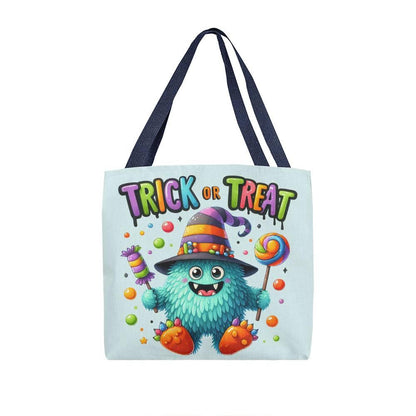 Trick or Treat Candy Monster Halloween Tote Bag - Mallard Moon Gift Shop