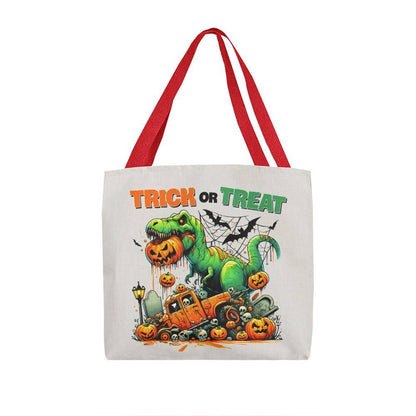 Halloween Dinosaur T-Rex Monster Trick or Treat Tote Bag - Mallard Moon Gift Shop