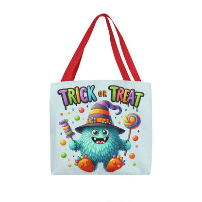 Trick or Treat Candy Monster Halloween Tote Bag - Mallard Moon Gift Shop