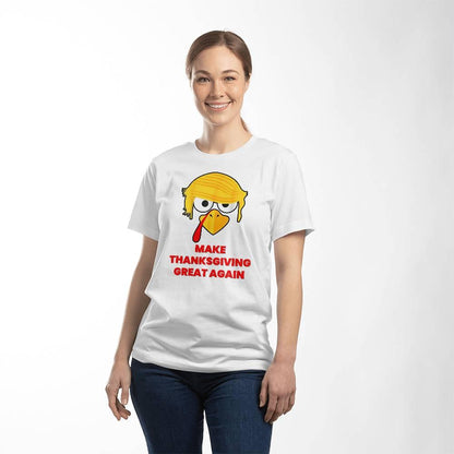Funny Trump Turkey - Make Thanksgiving Great Again -Bella Jersey Tee Shirt - Mallard Moon Gift Shop