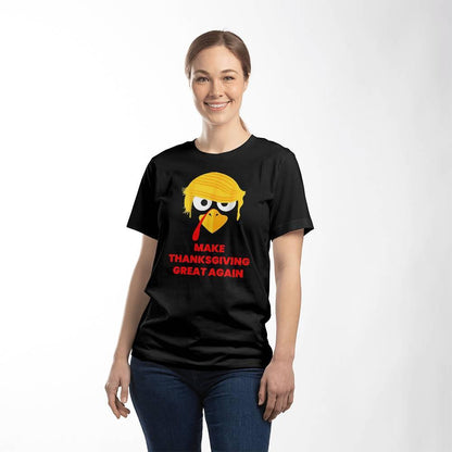 Funny Trump Turkey - Make Thanksgiving Great Again -Bella Jersey Tee Shirt - Mallard Moon Gift Shop