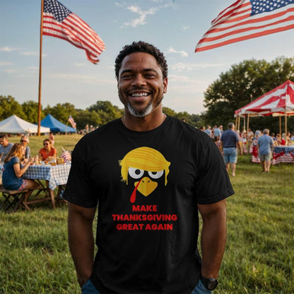 Funny Trump Turkey - Make Thanksgiving Great Again -Bella Jersey Tee Shirt - Mallard Moon Gift Shop