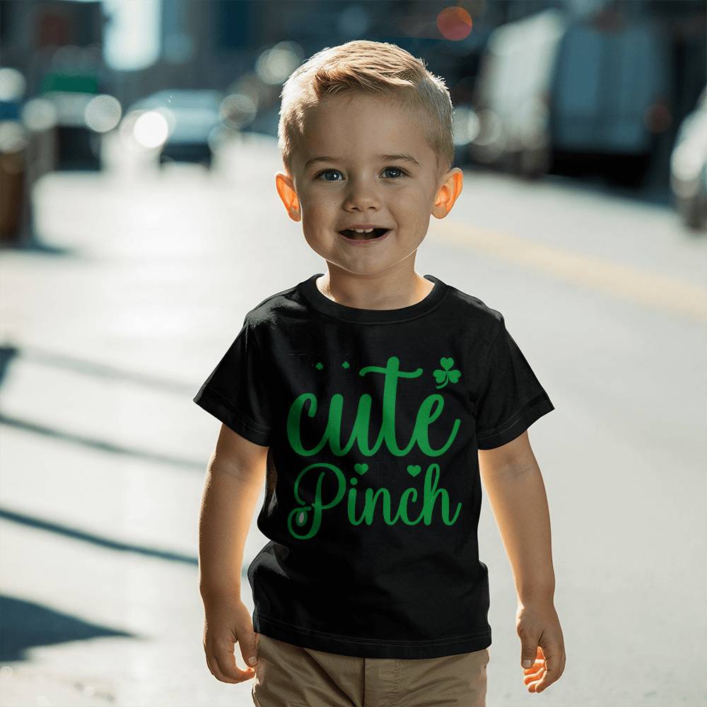 Too Cute to Pinch Toddler T-Shirt – St. Patrick's Day Outfit for Boys & Girls – Funny Irish Holiday Shirt – Soft Cotton Tee - Mallard Moon Gift Shop