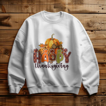 Happy Thanksgiving Holiday Sweatshirt - Mallard Moon Gift Shop