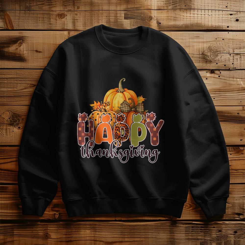 Happy Thanksgiving Festive Holiday Sweatshirt - Mallard Moon Gift Shop