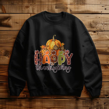 Happy Thanksgiving Festive Holiday Sweatshirt - Mallard Moon Gift Shop