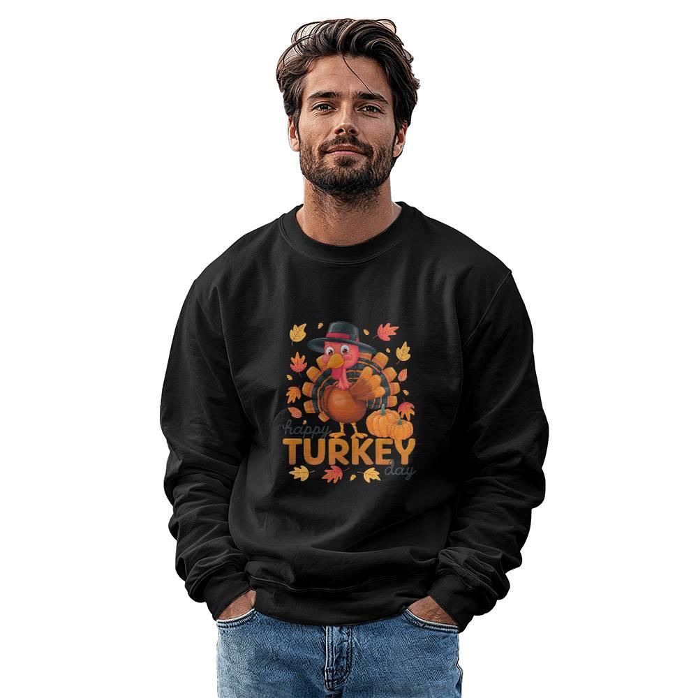 Happy Turkey Day Thanksgiving Sweatshirt - Mallard Moon Gift Shop