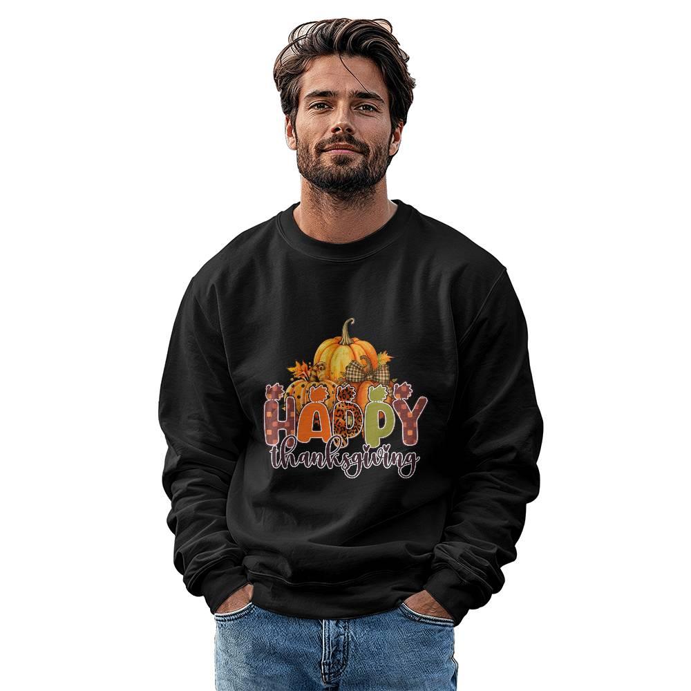 Happy Thanksgiving Holiday Sweatshirt - Mallard Moon Gift Shop