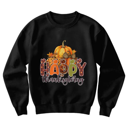 Happy Thanksgiving Festive Holiday Sweatshirt - Mallard Moon Gift Shop