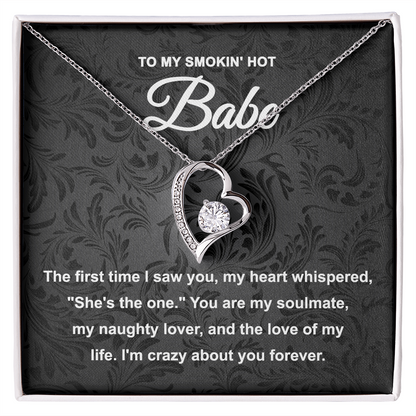 Soulmate Gift - My Naughty Lover and Love of My Life - Forever Love Pendant Necklace - Mallard Moon Gift Shop