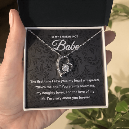 Soulmate Gift - My Naughty Lover and Love of My Life - Forever Love Pendant Necklace - Mallard Moon Gift Shop