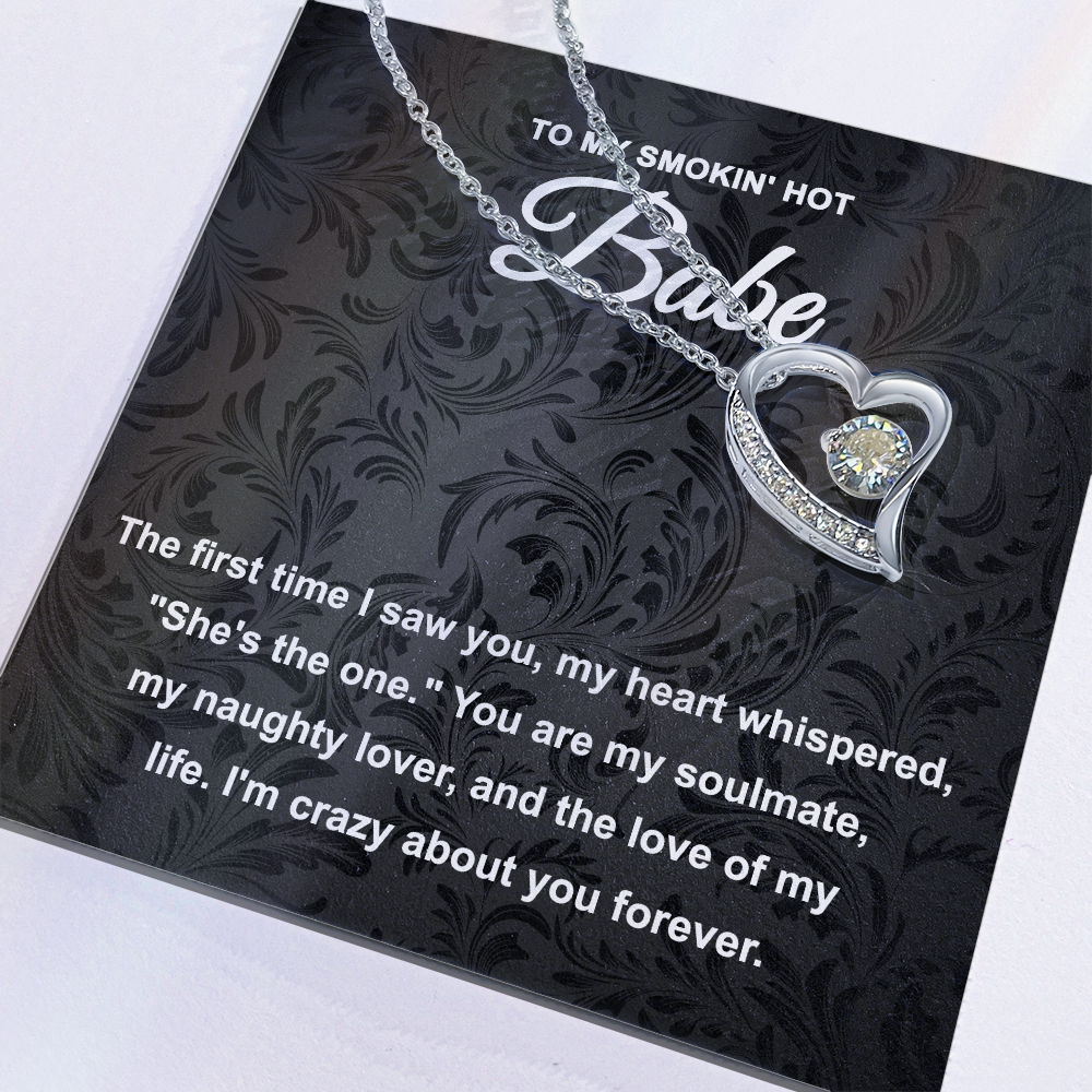 Soulmate Gift - My Naughty Lover and Love of My Life - Forever Love Pendant Necklace - Mallard Moon Gift Shop