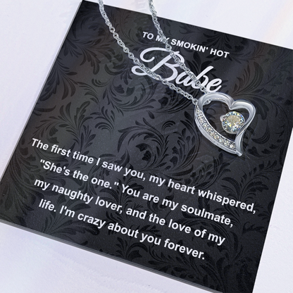 Soulmate Gift - My Naughty Lover and Love of My Life - Forever Love Pendant Necklace - Mallard Moon Gift Shop