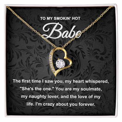 Soulmate Gift - My Naughty Lover and Love of My Life - Forever Love Pendant Necklace - Mallard Moon Gift Shop