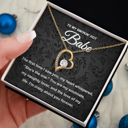 Soulmate Gift - My Naughty Lover and Love of My Life - Forever Love Pendant Necklace - Mallard Moon Gift Shop