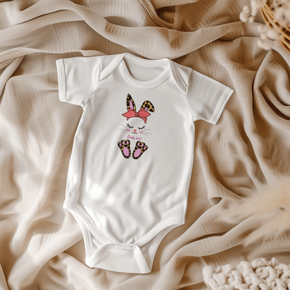 Adorable Personalized Bunny Baby Bodysuit - Mallard Moon Gift Shop