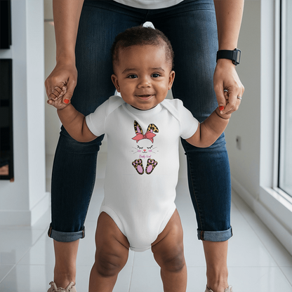 Adorable Personalized Bunny Baby Bodysuit - Mallard Moon Gift Shop