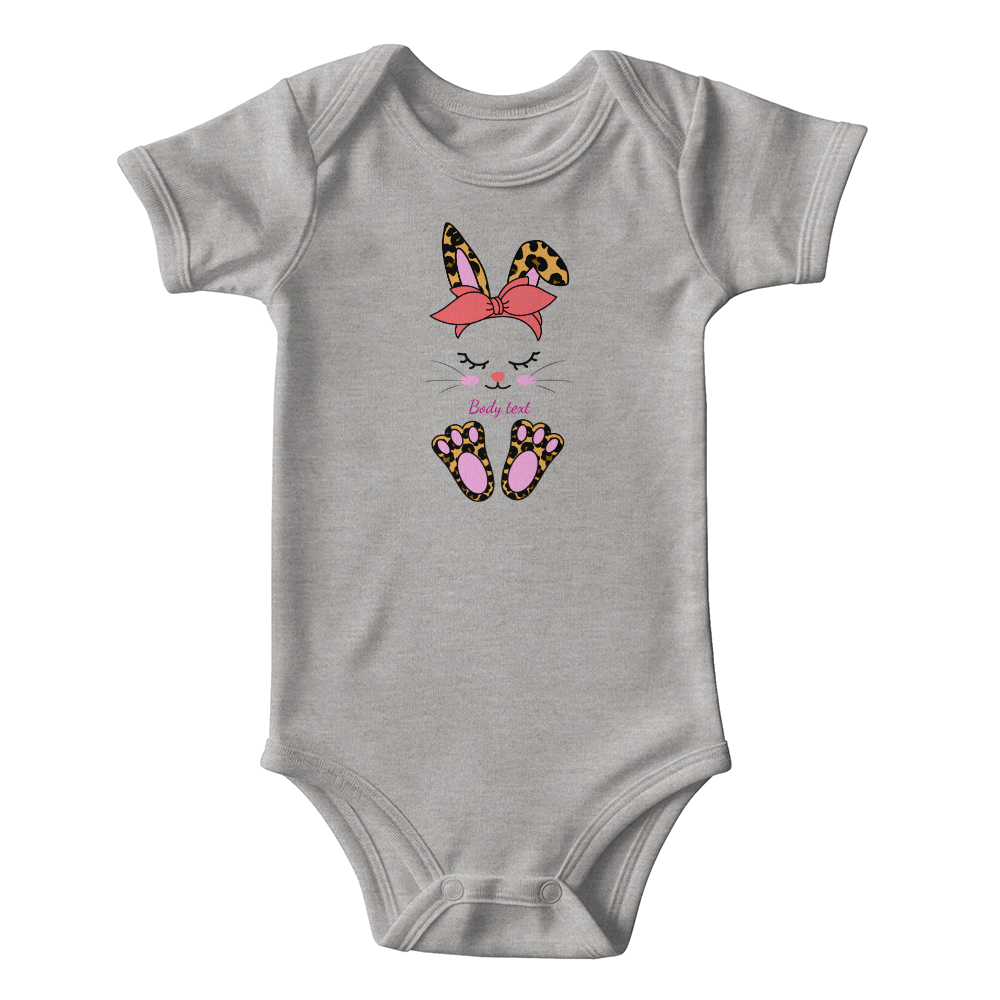 Adorable Personalized Bunny Baby Bodysuit - Mallard Moon Gift Shop
