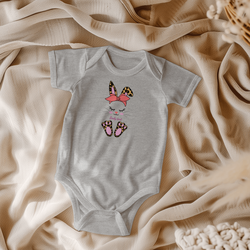 Adorable Personalized Bunny Baby Bodysuit - Mallard Moon Gift Shop