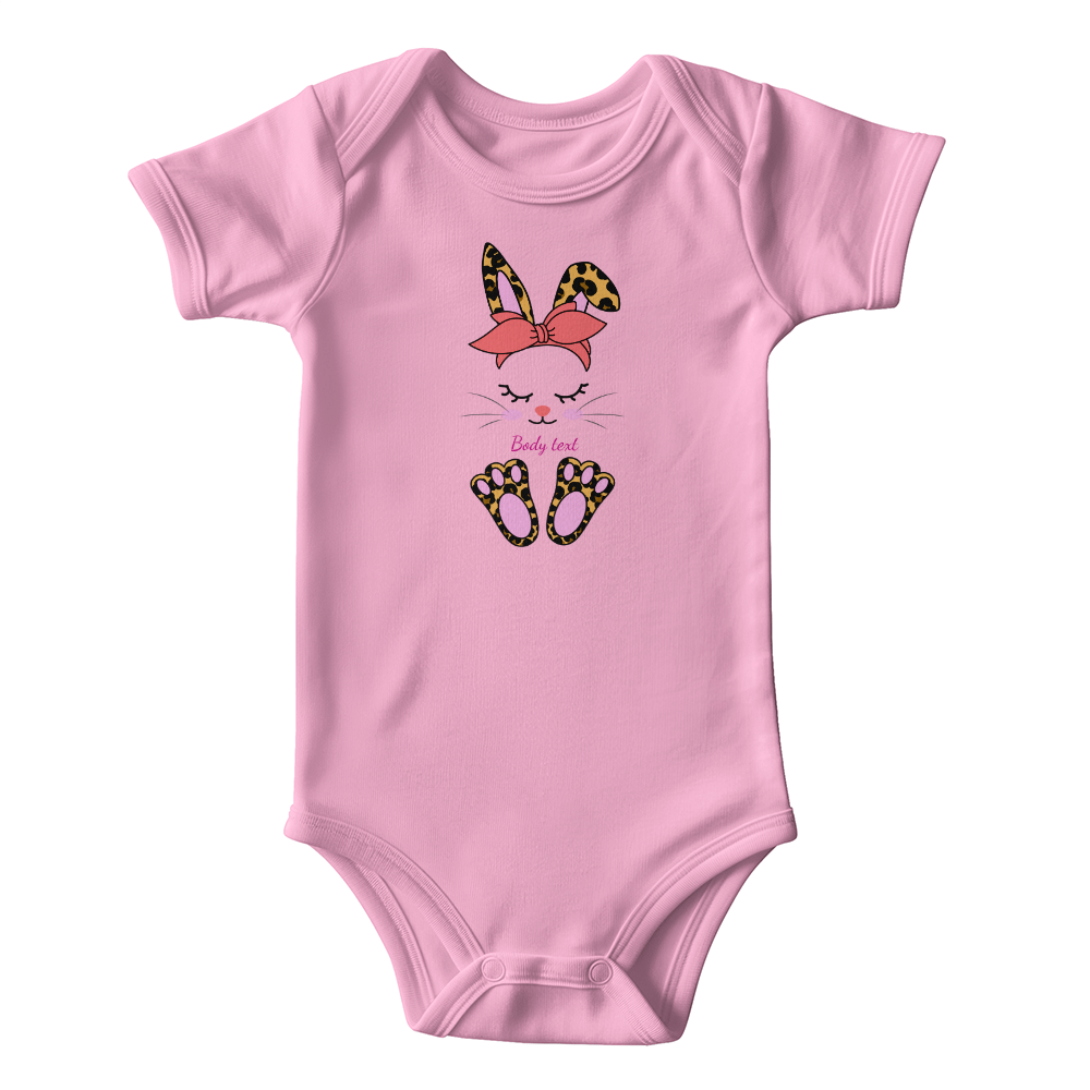 Adorable Personalized Bunny Baby Bodysuit - Mallard Moon Gift Shop