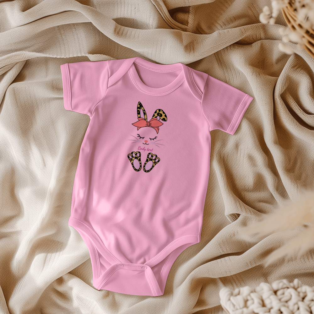 Adorable Personalized Bunny Baby Bodysuit - Mallard Moon Gift Shop