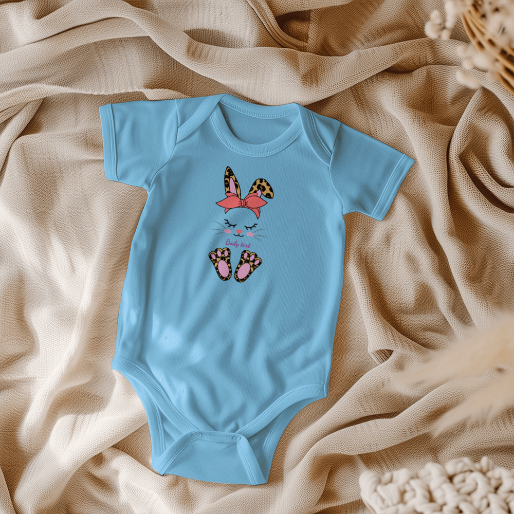 Adorable Personalized Bunny Baby Bodysuit - Mallard Moon Gift Shop