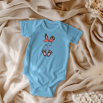 Adorable Personalized Bunny Baby Bodysuit - Mallard Moon Gift Shop