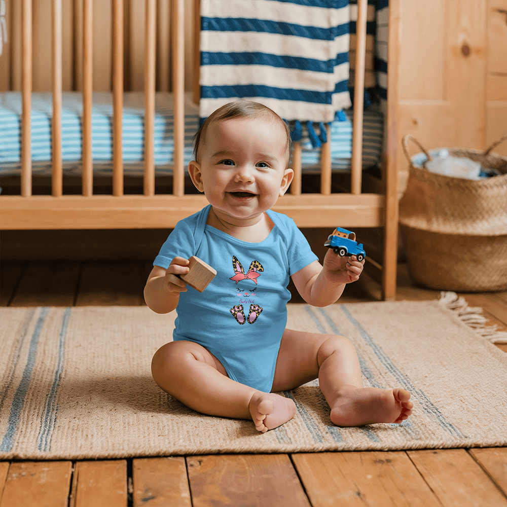 Adorable Personalized Bunny Baby Bodysuit - Mallard Moon Gift Shop