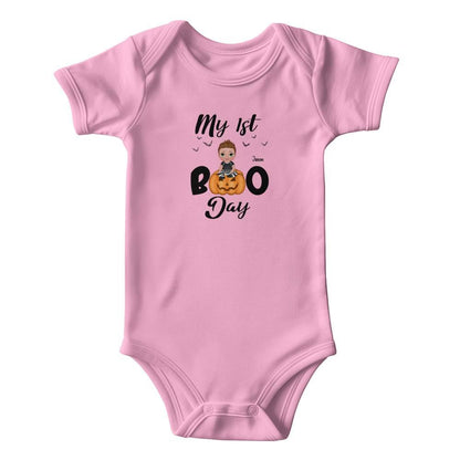 Halloween Baby Bodysuit - My First Boo Day Personalized Boy or Girl Gerber Onesie - Mallard Moon Gift Shop