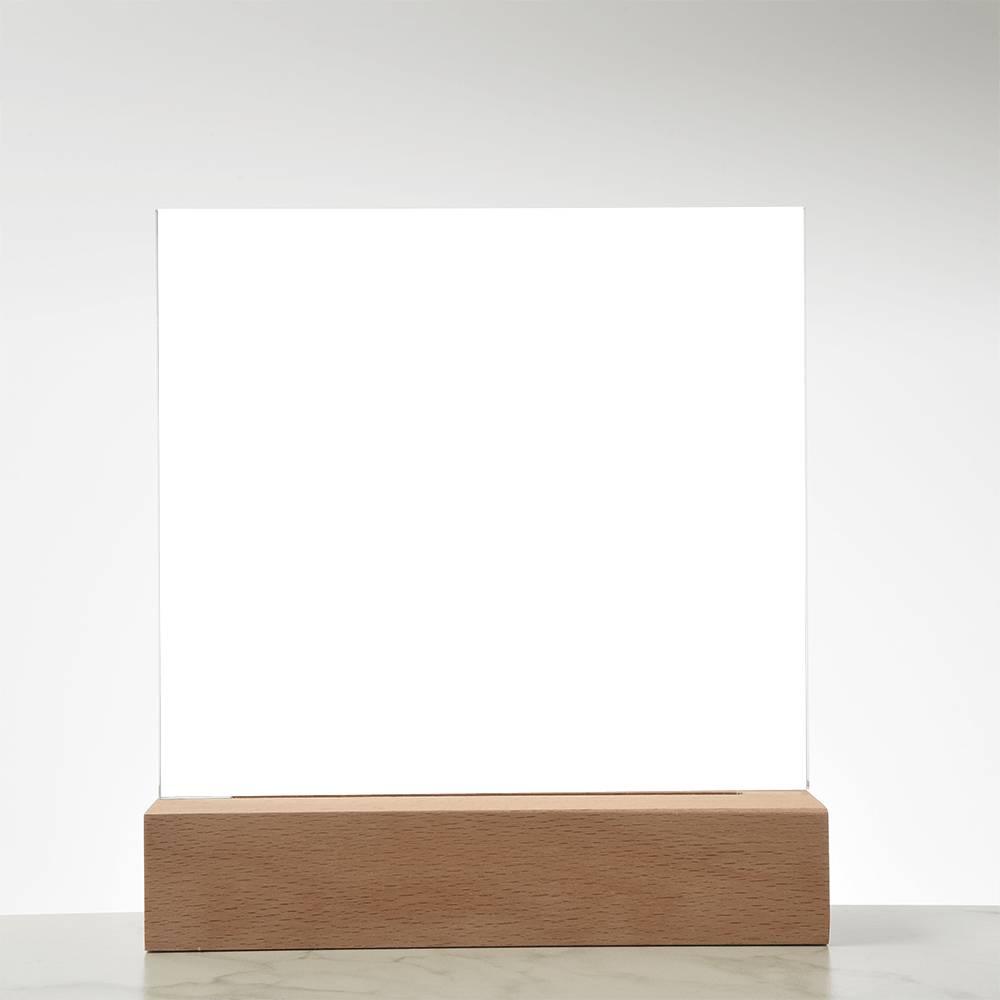 When Penguins Find their Mate They Stay Together Forever Acrylic Plaque with Lighted LED Wooden Base - Mallard Moon Gift Shop